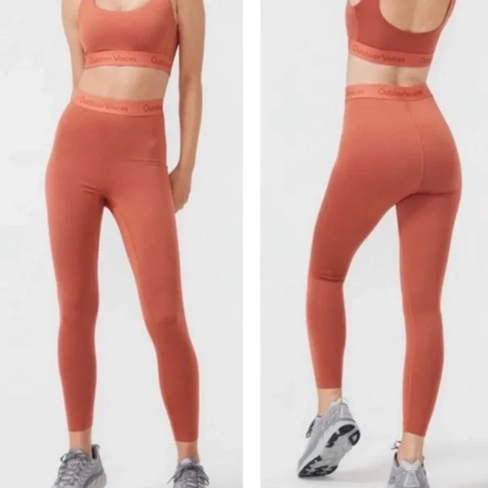 Outdoor Voices Burnt Orange Smooth Leggings Small
